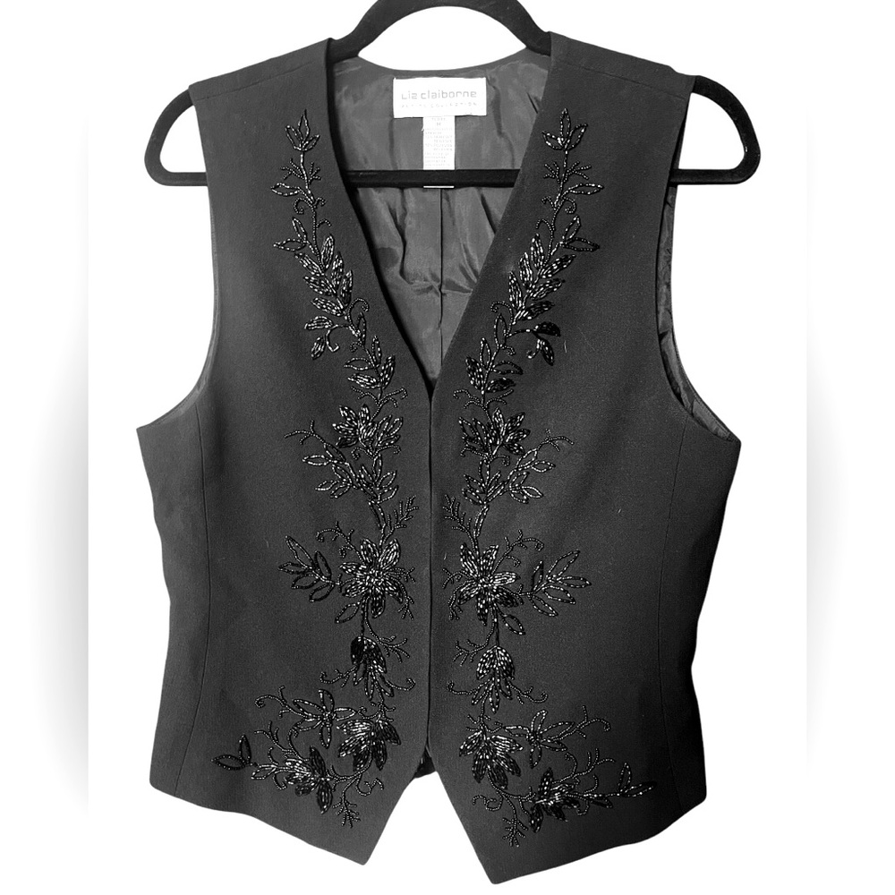 VTG Beaded Embroidered Vest by Liz Claiborne